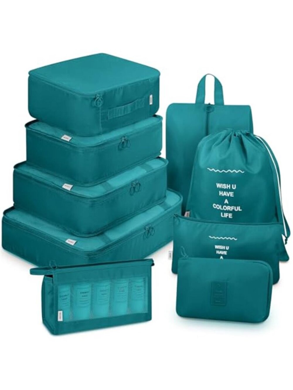 Travel Packing Cubes Set Luggage Organizer Bags Toiletry Shoe Laundry 10 Piece